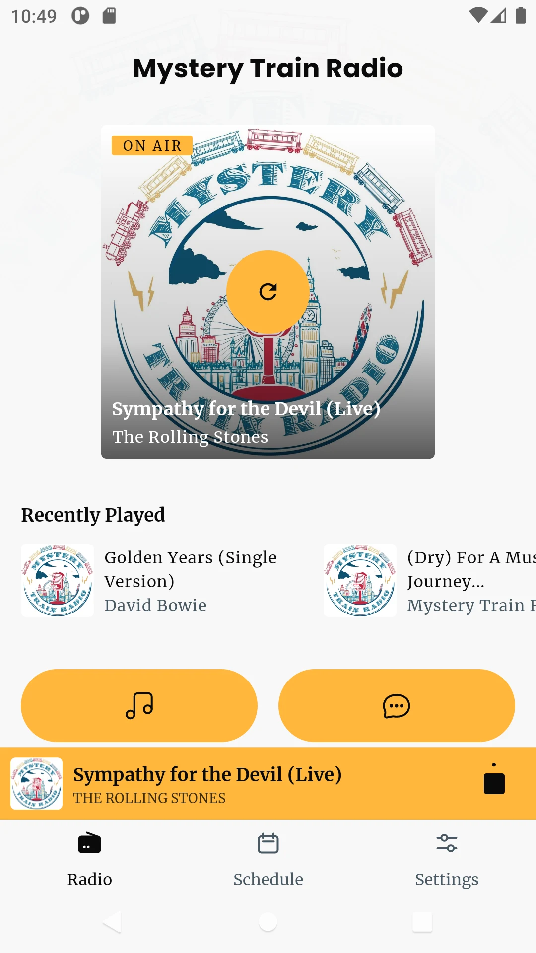 Mystery Train Radio screenshot