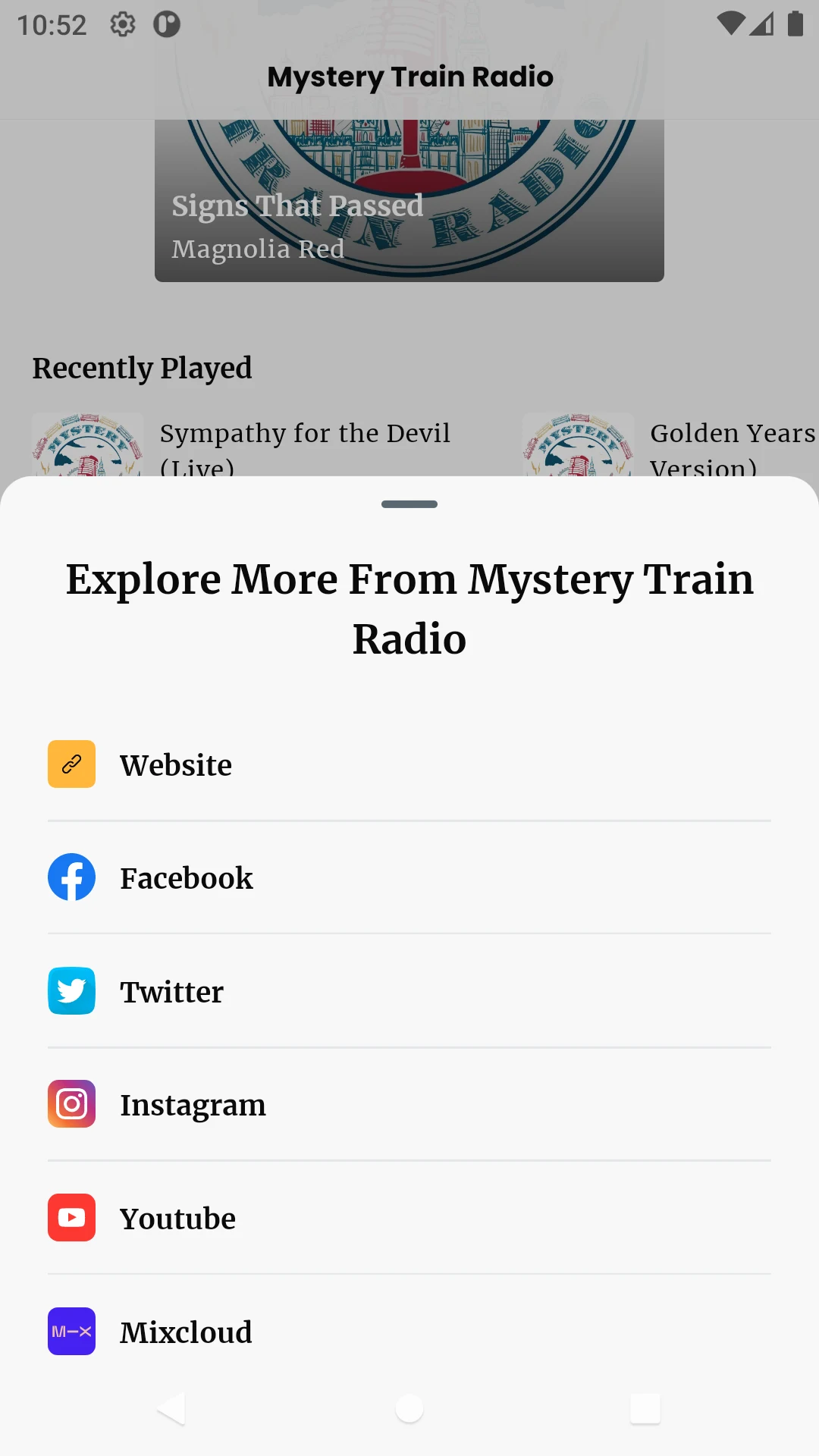 Mystery Train Radio screenshot