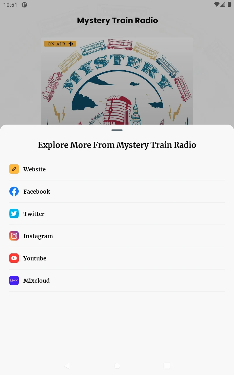 Mystery Train Radio screenshot